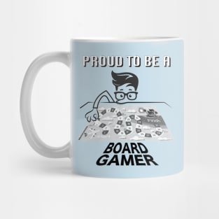 Proud to be a Board Gamer (Black) Mug